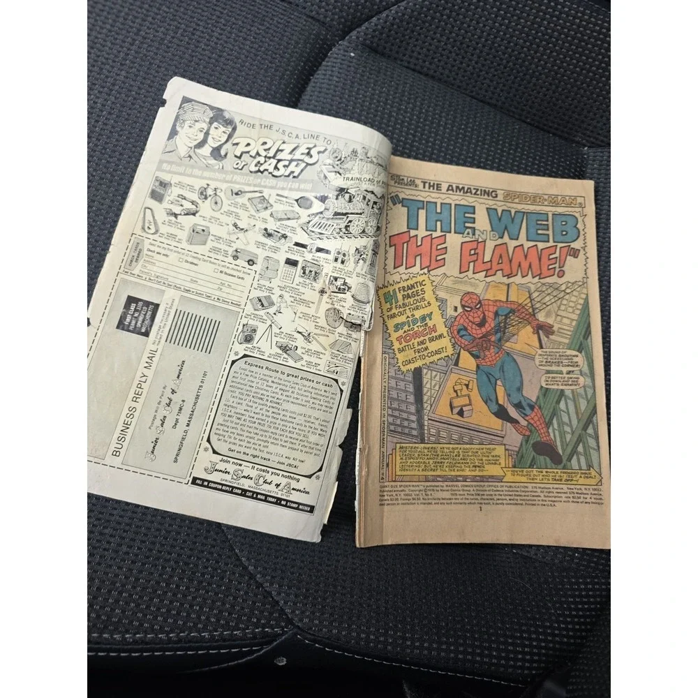 Vintage 1975 Marvel‎ Giant-Size Spider-Man #6 Comic Book Human Torch Annual